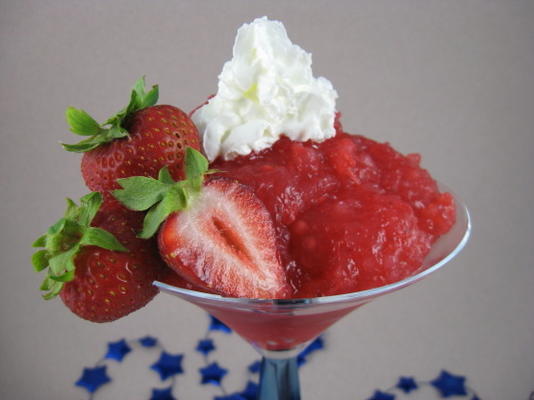 dessert au tapioca aux fraises de Norvège