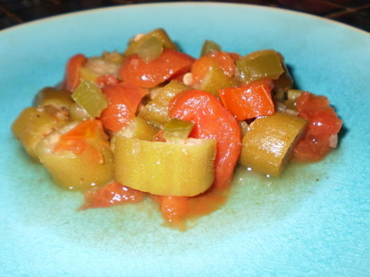 okra dans l'huile