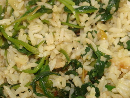 riz aux épinards - spanakorizo