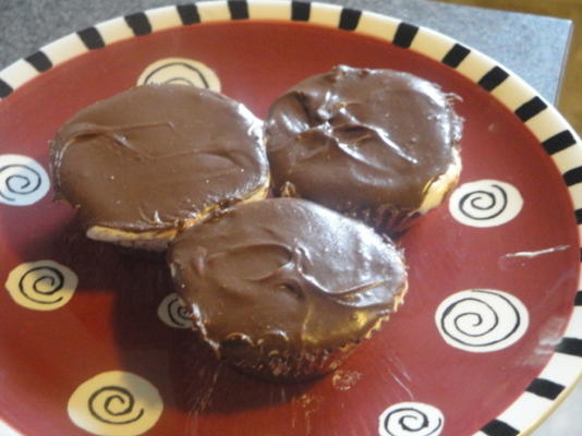 bouchées de brownie à la guimauve avec ganache au chocolat