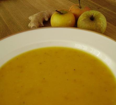 soupe de courge pomme au gingembre