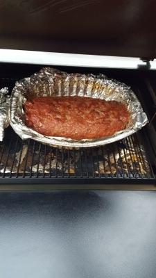 pain de viande barbecue fumé