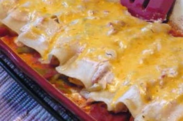 enchiladas au fromage et au poulet faciles