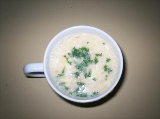 soupe de poulet goutte d'œuf