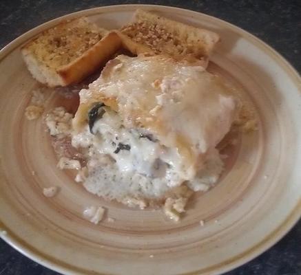 Chicken Florentine Lasagna Rolls