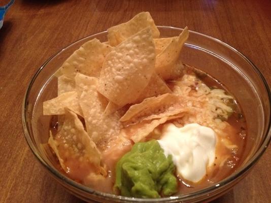 soupe tortilla au poulet de michele