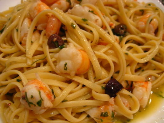 linguine aux crevettes à la vénitienne