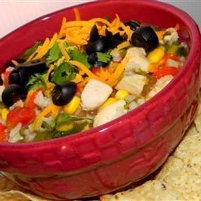 soupe de légumes tortilla au poulet