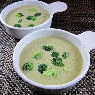 soupe crémeuse au brocoli