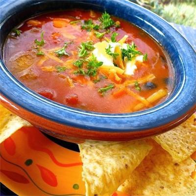 soupe rapide aux tomates épicées
