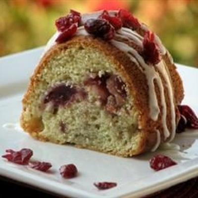 gâteau au café aux canneberges