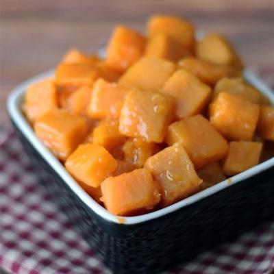 patates douces glacées à l'orange