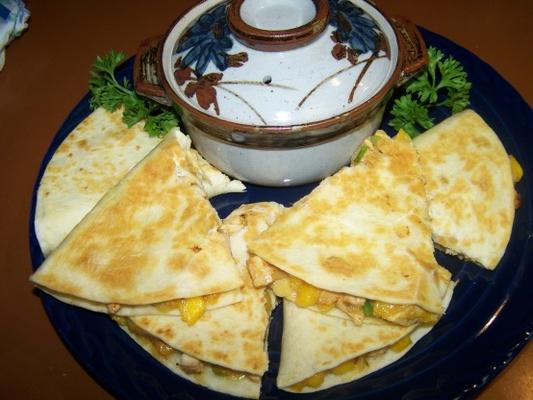 quesadillas au poulet des Caraïbes