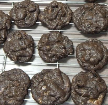cerise double chocolat cookies