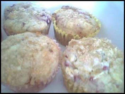 muffins à la crème de framboise