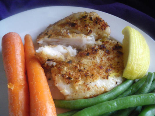 filet de poisson en croûte croustillante