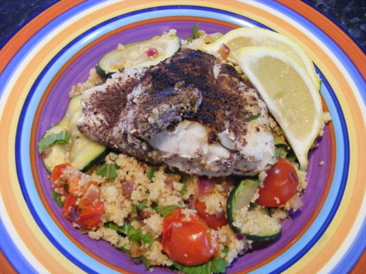 Salade de sumac au poisson et au couscous (régime miracle de 21 jours: jour 3)