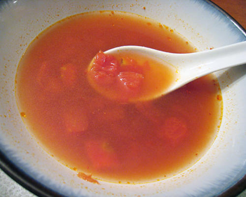 soupe au gingembre et tomates