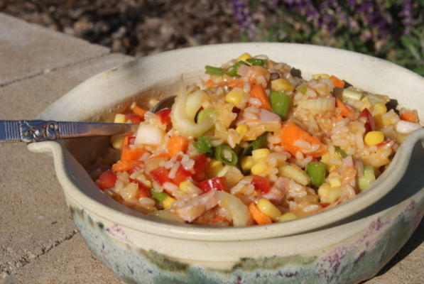 salade de riz hawaïen