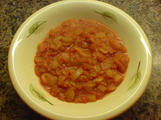 sauce tomate piment / salsa à la tomate