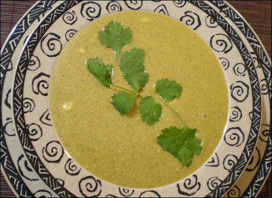 soupe crémeuse coriandre / coriandre