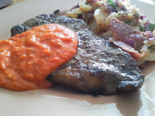 steak de berger avec sauce rouille