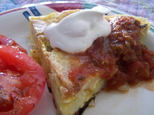 tortilla de patata (omelette à la pomme de terre et à l'oignon)