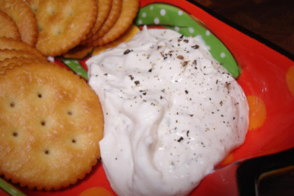 trempette au fromage à l'ail de dernière minute