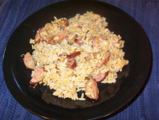 jambalaya avec saucisse polie