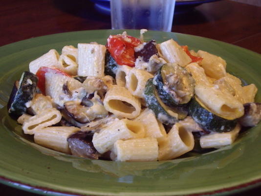 légumes rôtis avec des pâtes