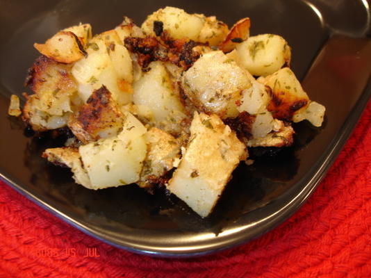 pommes de terre grillées en croûte de dijon