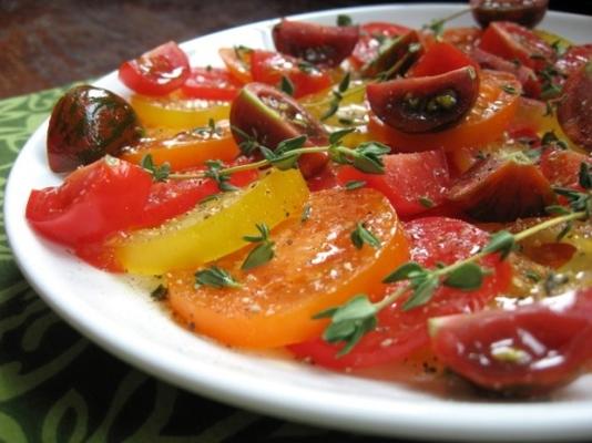 tomates au thym citron