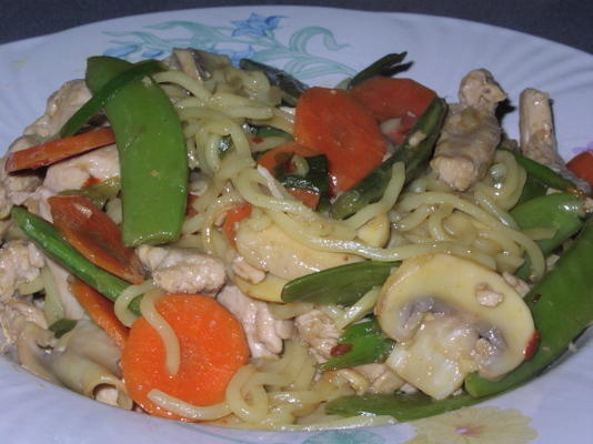 sauté de faisan et de légumes