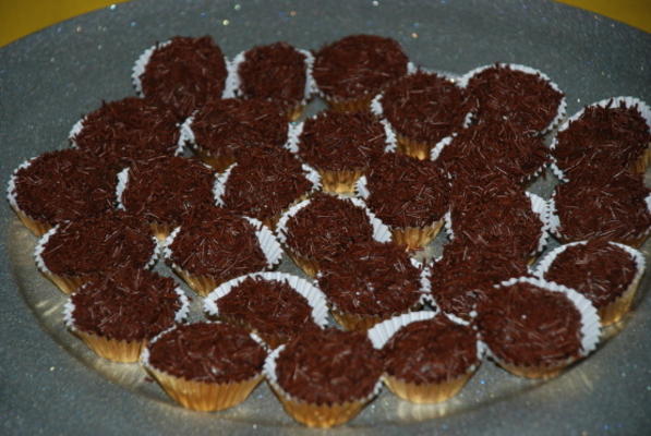 brigadeiros ou gouttes de chocolat