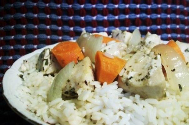 Kokoshka sou oris poulet et riz mac doniens Guide Recettes