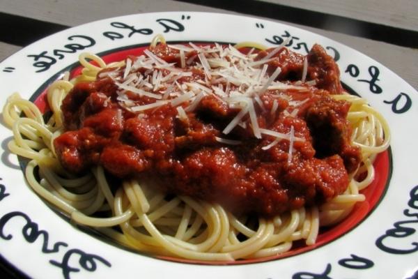 la sauce à spaghetti préférée de janet