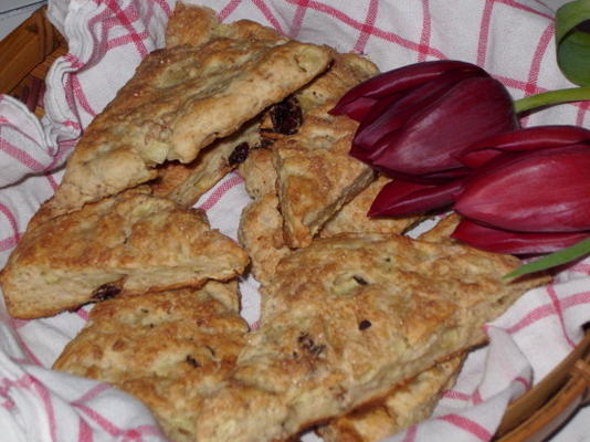 scones aux pommes et granola