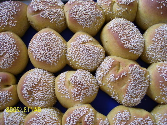 petits pains détachables à la courge