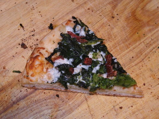 pizza au brocoli et rabe
