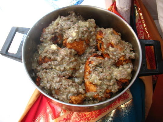 schnitzel farci (aka poulet kiev)