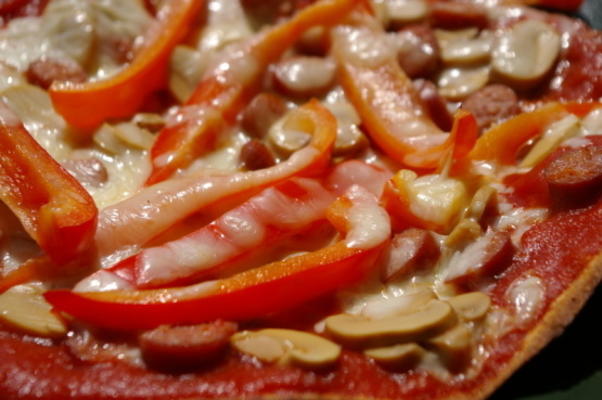 pita pizzas aux légumes