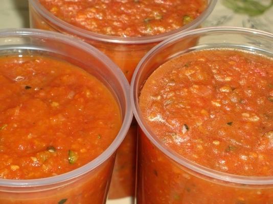 sauce tomate et légumes