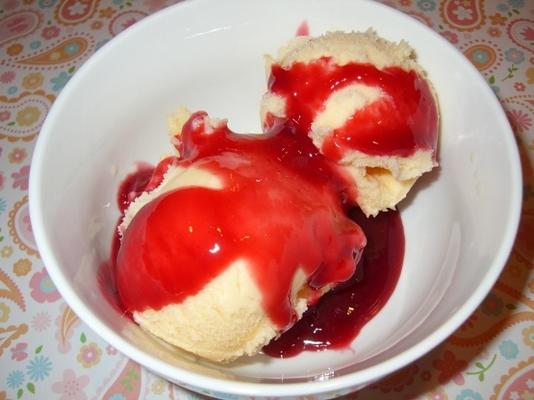 sauce aux framboises de Contessa aux pieds nus