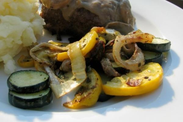 courgettes et oignons