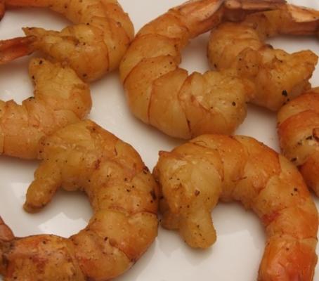 crevettes fumées au four