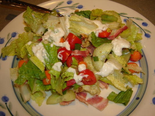 salade chop chop adaptée aux enfants avec du fromage bleu crémeux ou du beurre