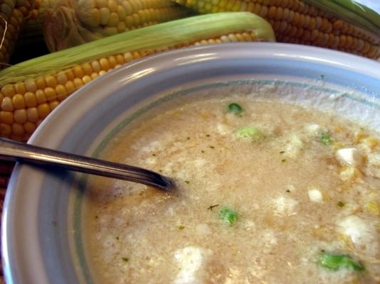 soupe de maïs dorée