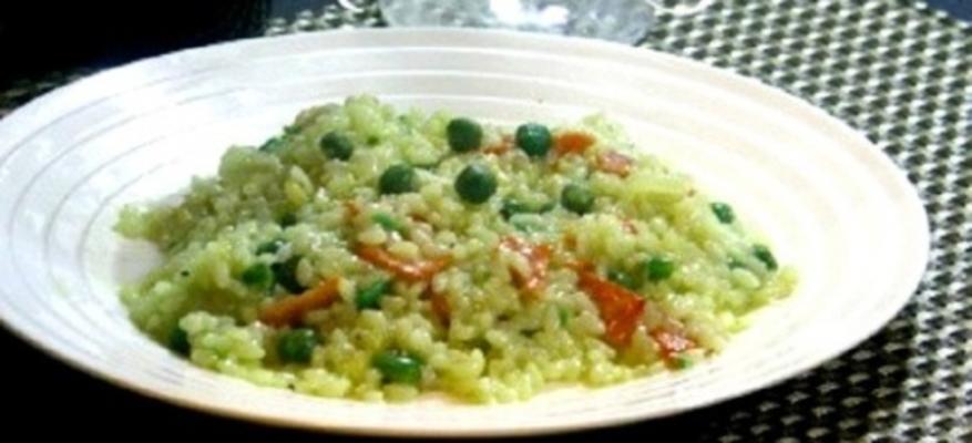 risotto aux pois verts de Rob Feenie