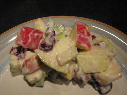délicieuse salade waldorf à faible teneur en gras