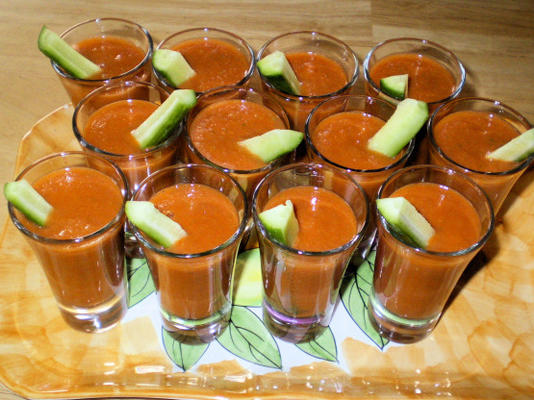 mini gaspacho réfrigéré, tapas